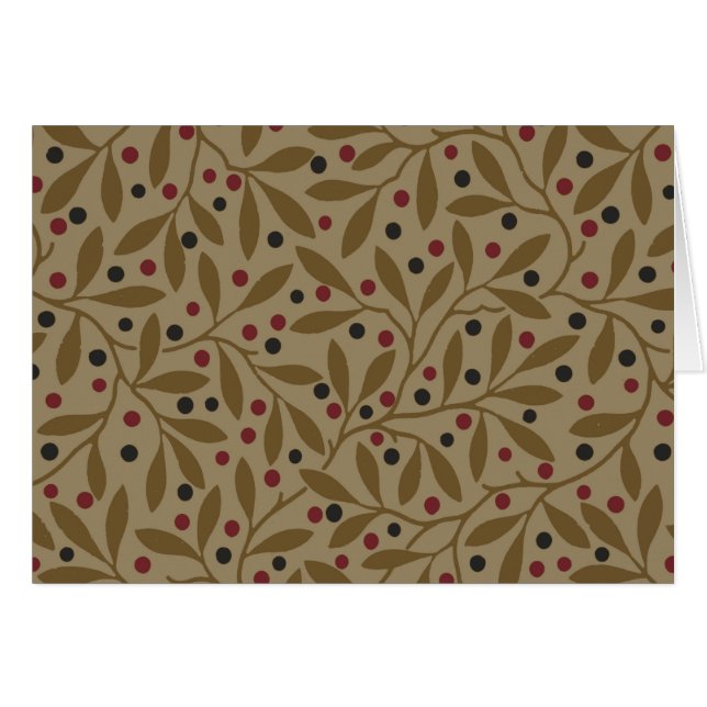 Leaf Berry Classic Colourful Pretty Pattern Art (Front Horizontal)