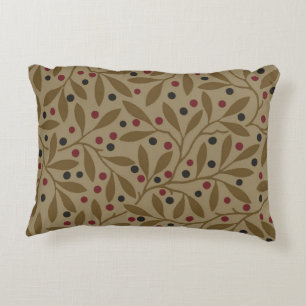 Leaf Berry Classic Colourful Pretty Pattern Art Decorative Cushion