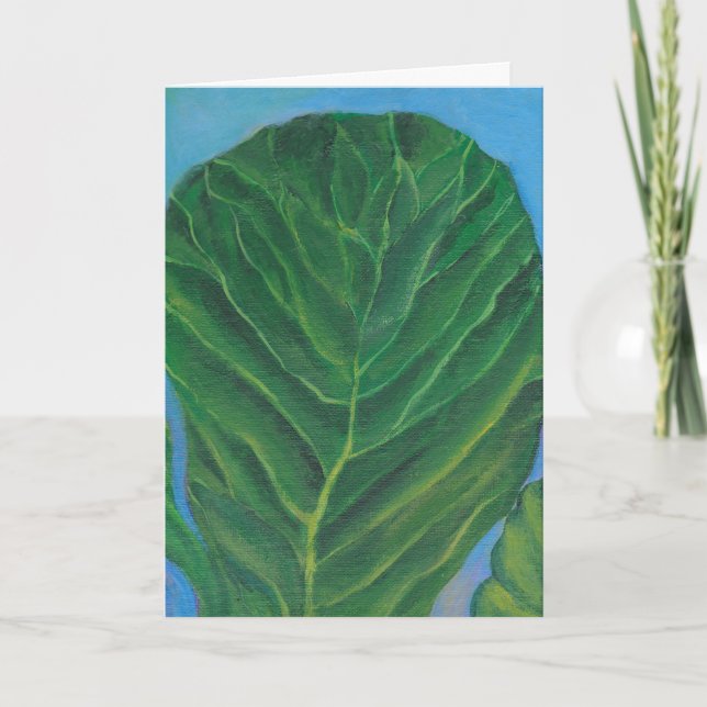 Leaf, blank inside card (Front)