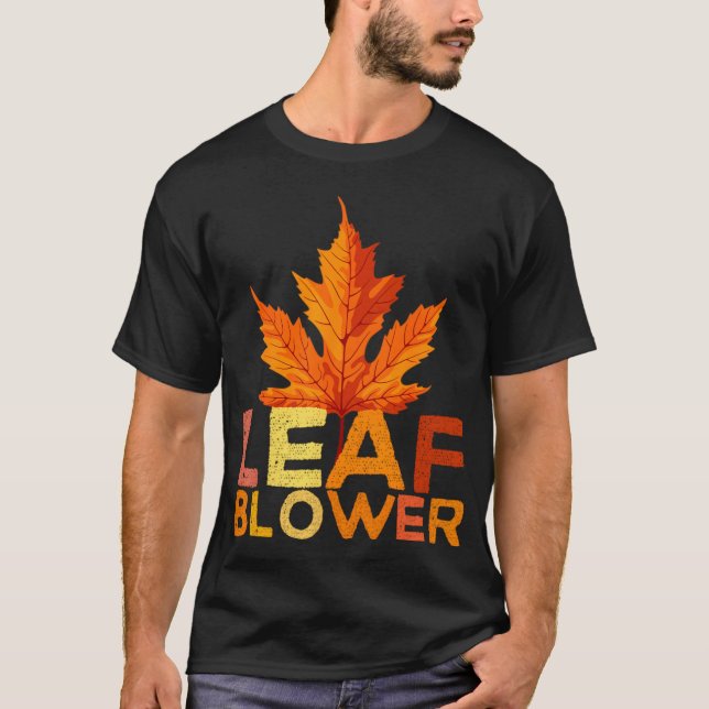 Leaf Blower Halloween - art T-Shirt (Front)