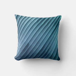 Leaf Blue Diagonal Cushion