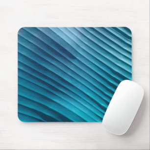 Leaf Blue Diagonal Mouse Pad
