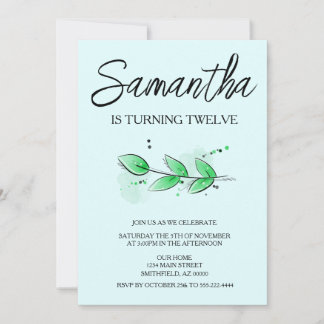 Leaf Botanical Invitation