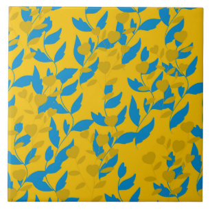 leaf ceramic tile