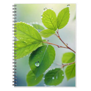 Leaf Close-up Calm Tranquil Nature Season Notebook