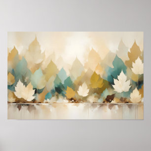 Leaf Close-up Calm Tranquil Nature Season Poster