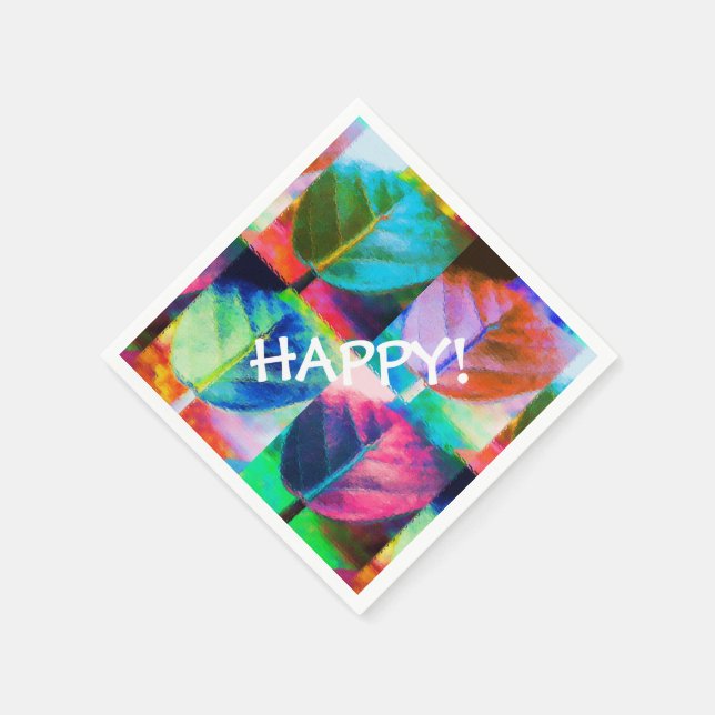 Leaf Colours Napkin (Corner)