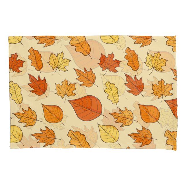 Leaf Concept: Autumn Symbol Pattern Pillowcase (Front)