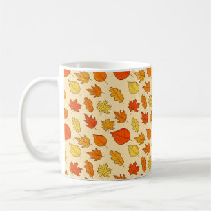 Leaf Concept Pattern. Leaf Fall and Autumn Symbol, Coffee Mug
