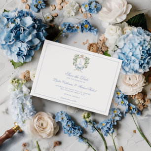 Leaf Crest w/ Bow  Save The Date