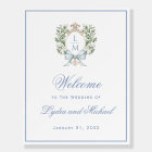 Leaf Crest w/ Bow Wedding Welcome