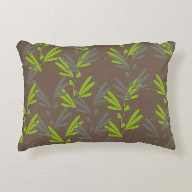 leaf decorative cushion (Front)