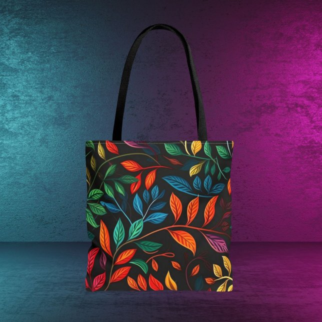 Leaf Design Lge Tote Bag (Creator Uploaded)