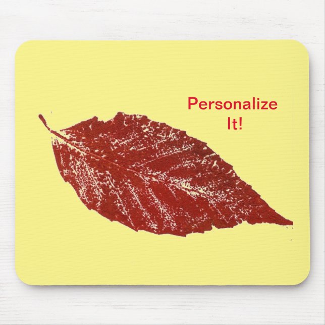 Leaf direct relief Nature Prints Mousepad (Front)