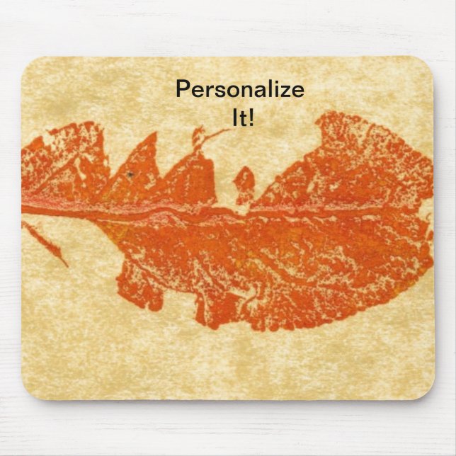 Leaf direct relief Nature Prints Mousepad (Front)