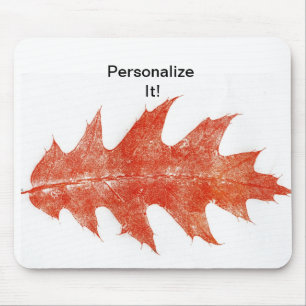 Leaf direct relief Nature Prints Mousepad