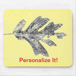 Leaf direct relief Nature Prints Mousepad
