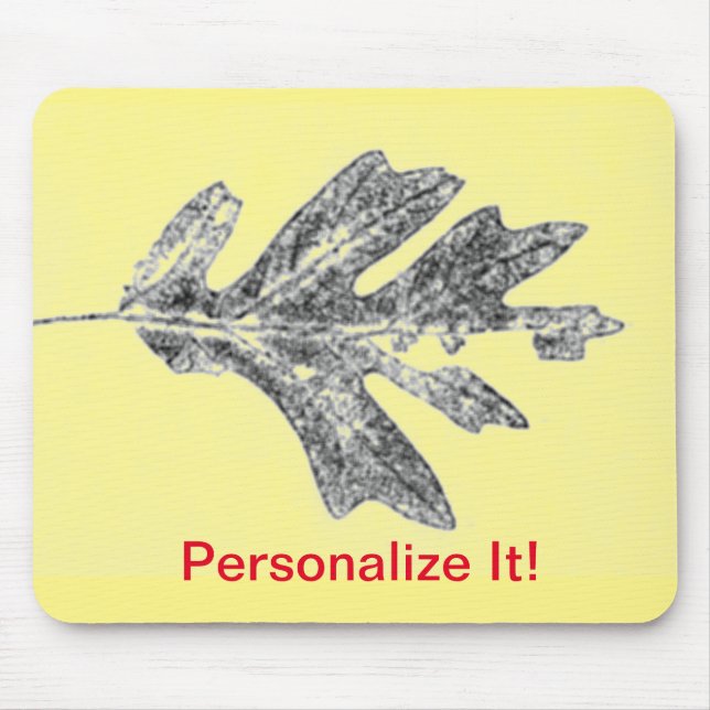Leaf direct relief Nature Prints Mousepad (Front)