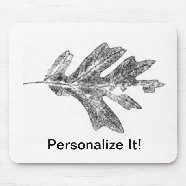 Leaf direct relief Nature Prints Mousepad (Front)