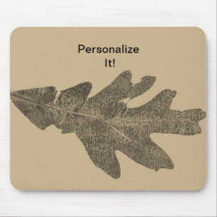 Leaf direct relief Nature Prints Mousepad