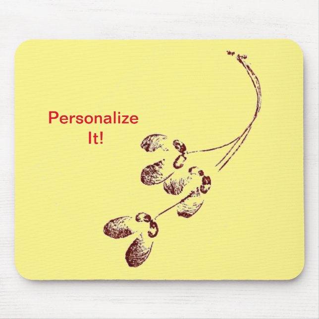 Leaf direct relief Nature Prints Mousepad (Front)