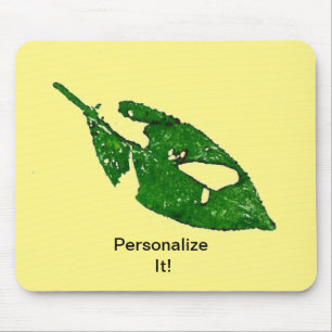 Leaf direct relief Nature Prints Mousepad