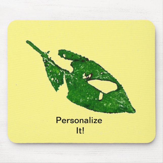 Leaf direct relief Nature Prints Mousepad (Front)