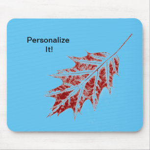 Leaf direct relief Nature Prints Mousepad