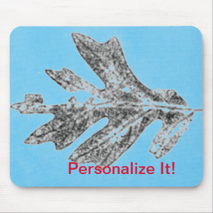 Leaf direct relief Nature Prints Mousepad