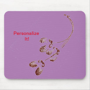 Leaf direct relief Nature Prints Mousepad