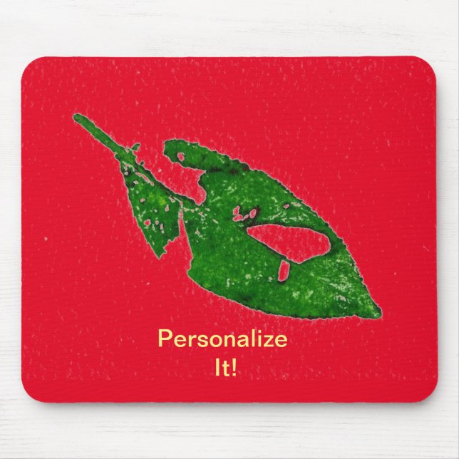 Leaf direct relief Nature Prints Mousepad (Front)