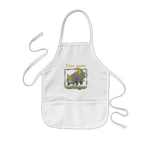 Leaf dragon, leaf of dragon Pixel Art Kids Apron