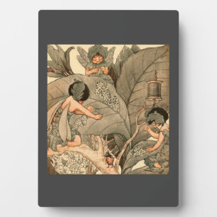 Leaf Faeries Mending Leaves Plaque