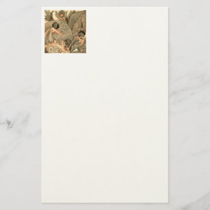 Leaf Faeries Mending Leaves Stationery