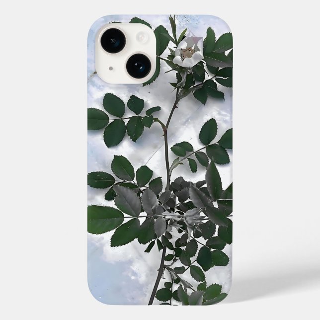 leaF floraL woW bluE poweR  Case-Mate iPhone Case (Back)
