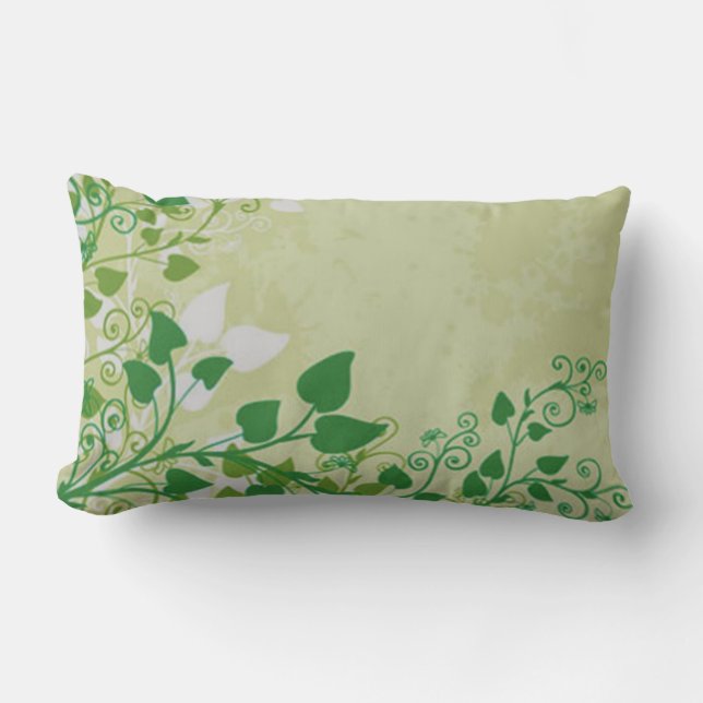 Leaf Flower 2 Sided Pillow (Front)