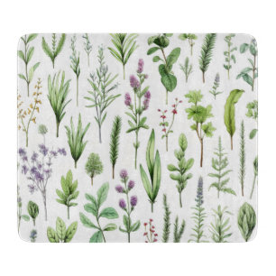Leaf Flower Herbs Cutting Board