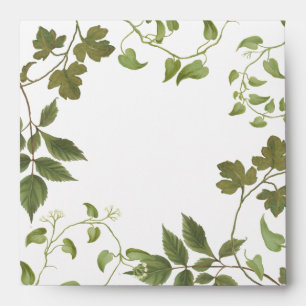 Leaf Foliage Summer Fall BOHO Woods Forest Wedding Envelopes