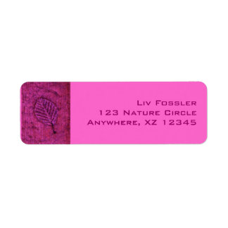 Leaf Fossils Return Address Label
