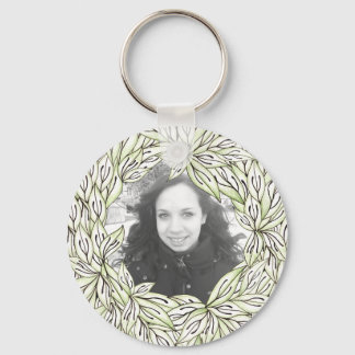 Leaf Frame Key Ring