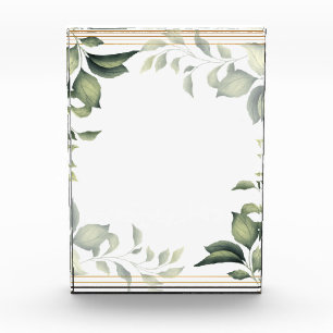 Leaf frame photo block