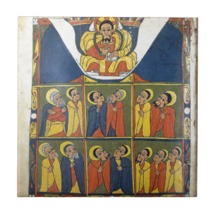 Leaf from Gunda Gunde Gospels Ceramic Tile