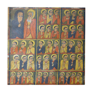 Leaf from Gunda Gunde Gospels Ceramic Tile