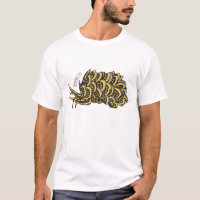 Leaf gilled sea slug cartoon illustration
