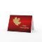 Leaf Gold Foil Red Graphic Thanksgiving