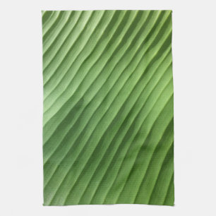 Leaf Green Diagonal Tea Towel