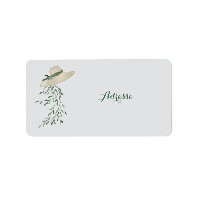 leaf hat label (Front)