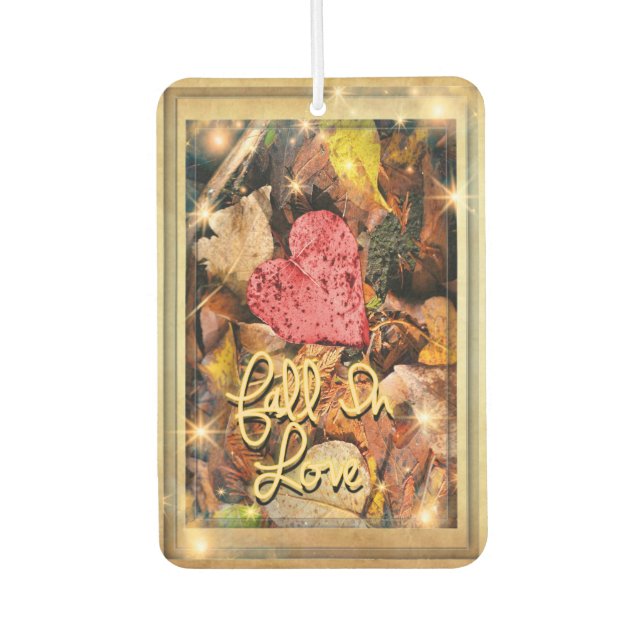 Leaf Heart Fall leaves Air Freshener (Front)