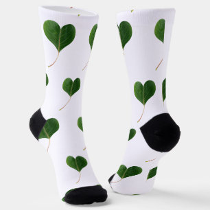 Leaf heart socks