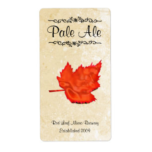 Leaf Home brewed beer Labels